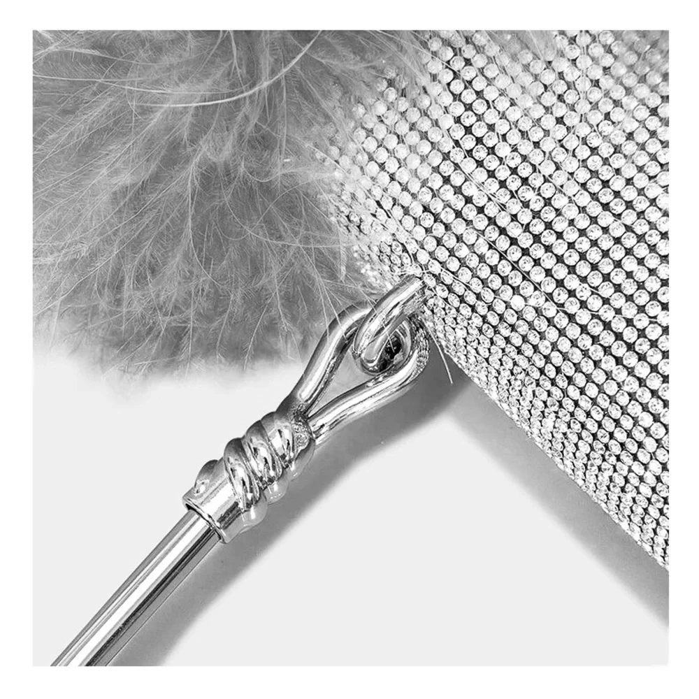 Feather Embellished Handbag
